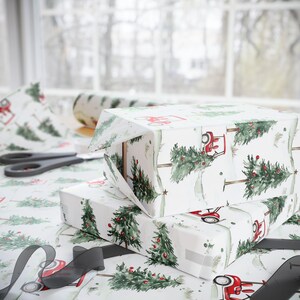 Golf Gift Wrapping Paper Roll, Christmas Gift Wrap for Him, Glossy Golf Cart Gift Wrap - Holiday Golf Gift Wrap, Golf Themed Wrapping Paper, image 10