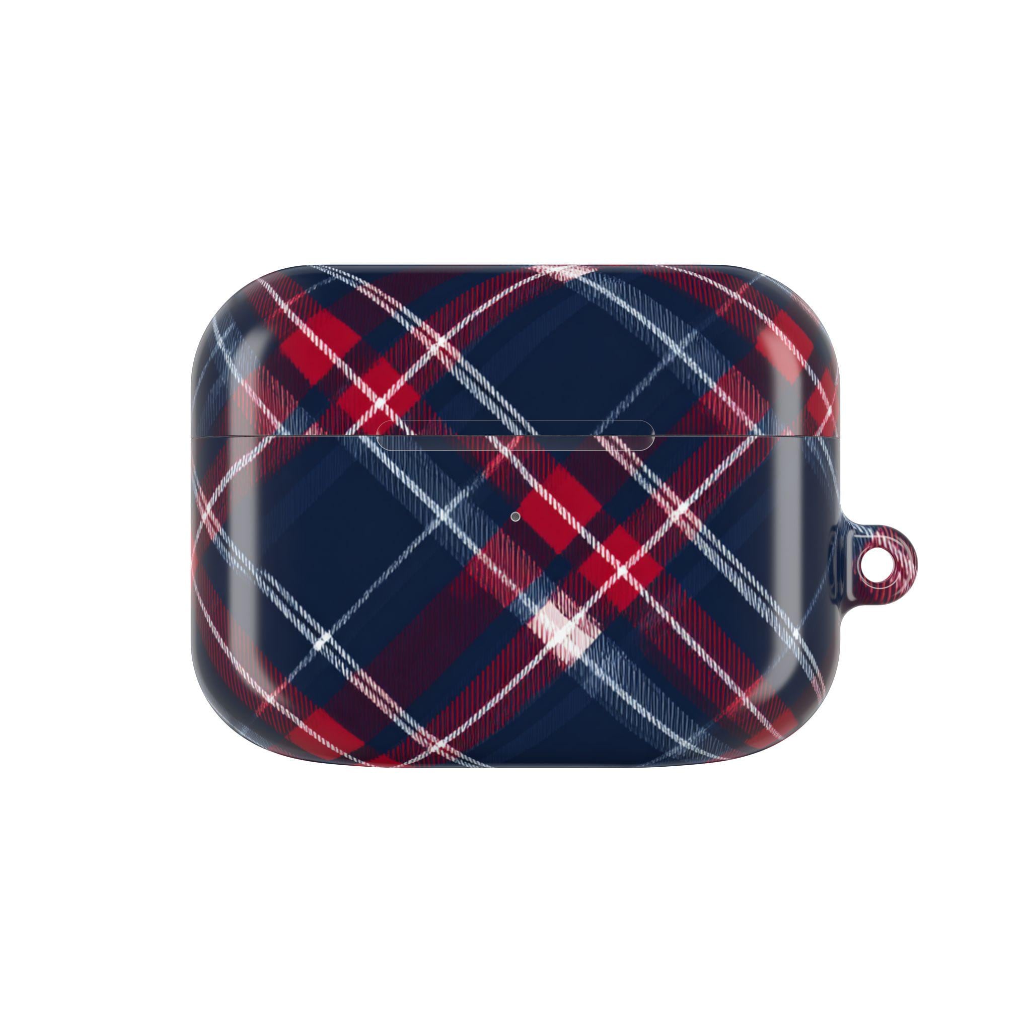 Christmas Plaid AirPod Case, Accessory for Iphone 16 15 14 Case Fashion Accessory, Holiday Present, Trendy Tech Gadget
