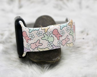 Easter Bunnies Watch Band for Apple, Samsung & iWatch (38/40/41, 42/44/45, 49mm) – Spring Easter Gift for Her