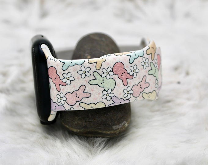 Easter Bunnies Watch Band for Apple, Samsung & iWatch (38/40/41, 42/44/45, 49mm) – Spring Easter Gift for Her