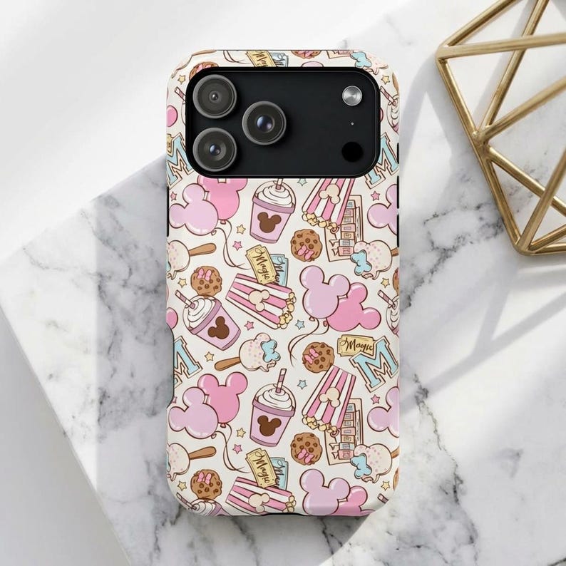 Disney Snacks Phone Case, Disney Iphone Case, Samsung Phone Case, Iphone 17 16 pro Case, Christmas Phone Case