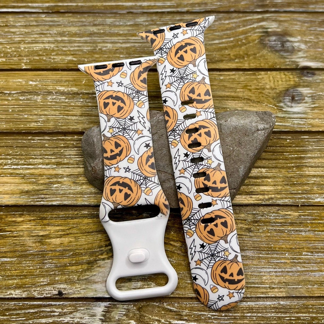 Halloween Watch Band for Apple Happy Pumpkins TPU Silicone Etsy