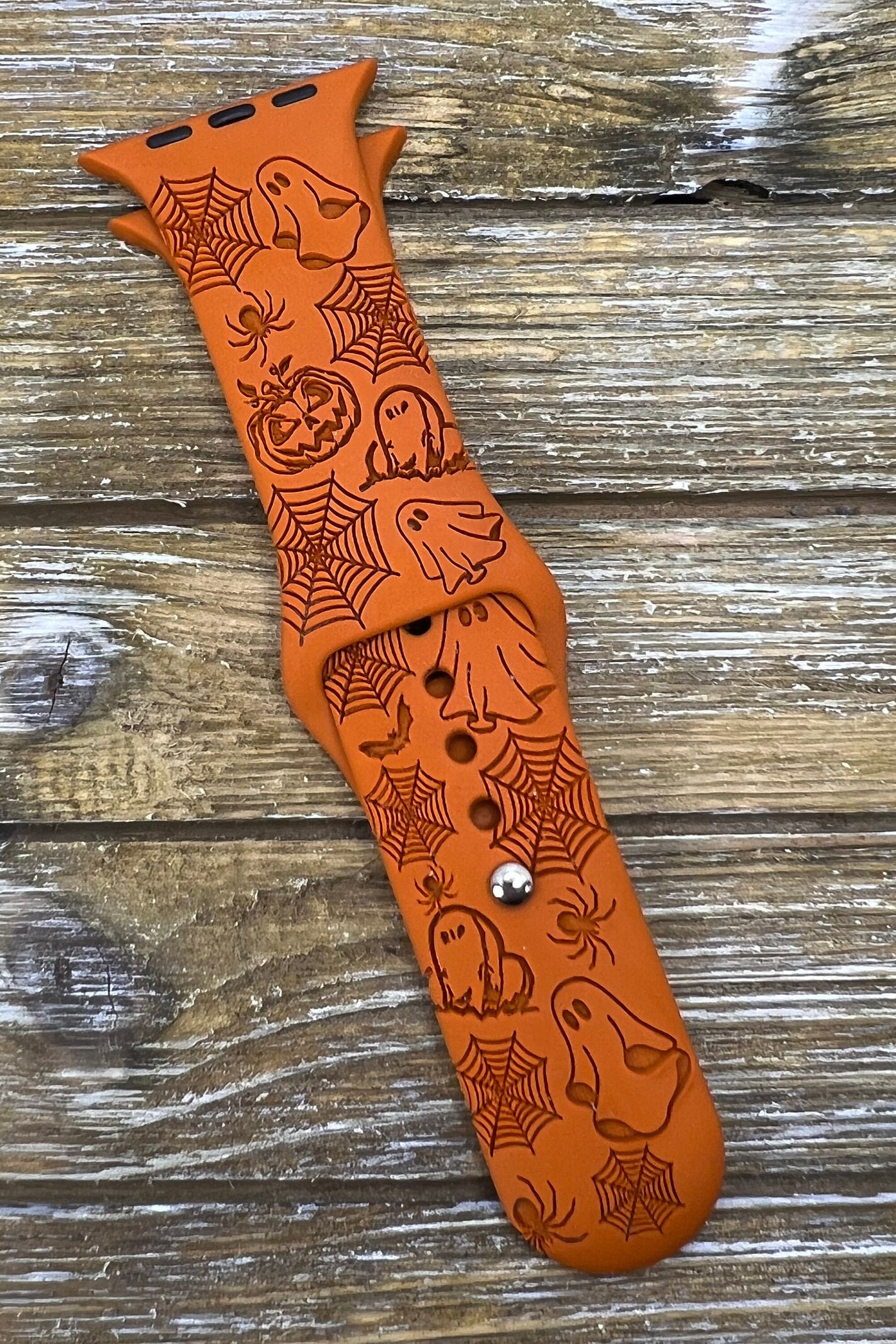 Halloween Watch Band for Apple Watch Engraved Silicone 38mm Etsy