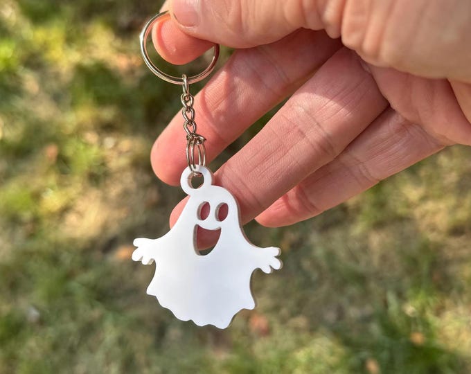 Fall halloween ghost keychain jewelry funny halloween gifts key chain unique gift