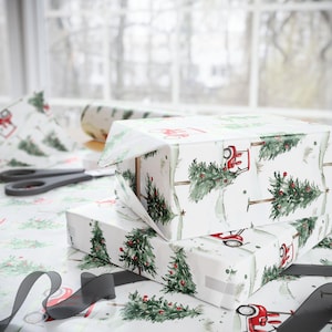 Golf Gift Wrapping Paper Roll, Christmas Gift Wrap for Him, Glossy Golf Cart Gift Wrap - Holiday Golf Gift Wrap, Golf Themed Wrapping Paper, image 6
