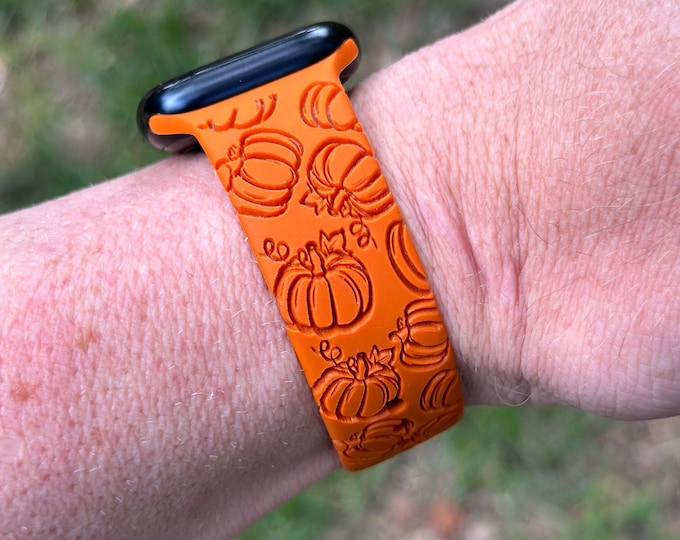 Fall women's watch bands for apple watch samsung fitbit pumpkins autumn iwatch 20 22 38 40 41 42 44 45 49mm
