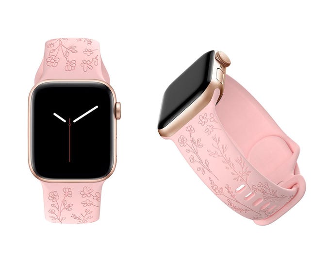 Floral boho apple watch compatible 38/40/41mm, 42/44/45/46/49mm, series 1,2,3,4,5,6,7,8  christmas gift