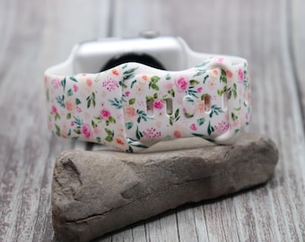 Uhrenarmband für Apple – Boho Silikonarmband für iWatch & Samsung (38/40/41, 42/44/45 mm) – Geschenk für Frauen