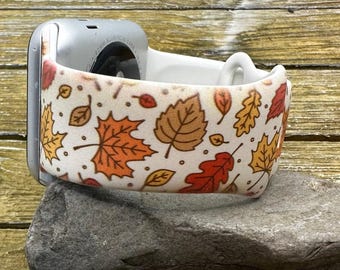 Fall leaves watch band for apple watch samsung 20 22 38 40 41 42 44 45 49mm autumn hello fall leaves pumpkin
