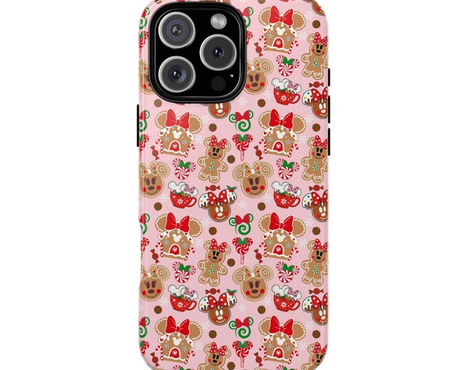 Christmas Mouse Cookies Phone Case Cover fit for iPhone 17 16 15 Pro Max, 14 Plus, 13, 12 & Samsung S25 S24, S23, S22 Pixel 9, 8, 7