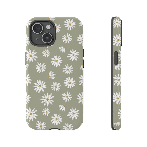Aesthetic Daisies Wild Flower Phone Case For iPhone 15 14 13 Pro Max 12 Mini 11 XR 7 8 SE 2022 Galaxy S23 S22 Watercolor Spring Floral
