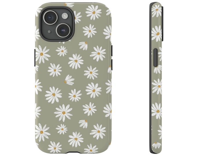 Floral Daisies Phone Case For iPhone 16 15 14 13 Pro Max Mini Samsung Galaxy S25 S24 S23 S22 Watercolor Aesthetic  Spring Floral Gift