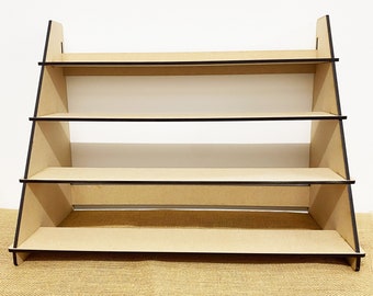 Tier display shelf laser cut from 6mm mdf wood