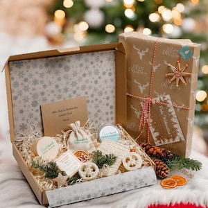 Weihnachtsgeschenk für Sie, Geschenkset für Frauen, Personalisiertes Geschenk, Sisalsäckchen, Aufbewahrung, Duschkind, festes Shampoo