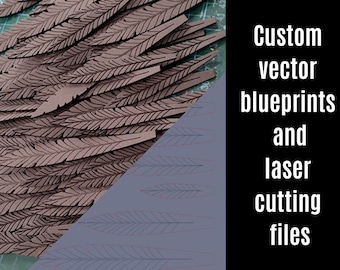 Custom vector blueprint laser cutting design cosplay commission