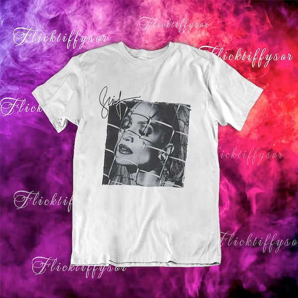 Jennifer Lopez Signature Printed Black and White Unisex T-Shirt Size S to 5XL Available