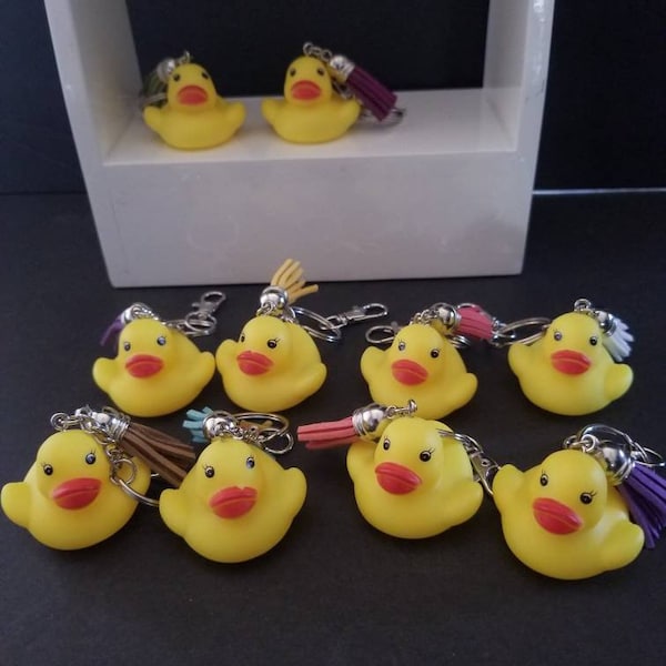 Rubber Duck Keychain Etsy