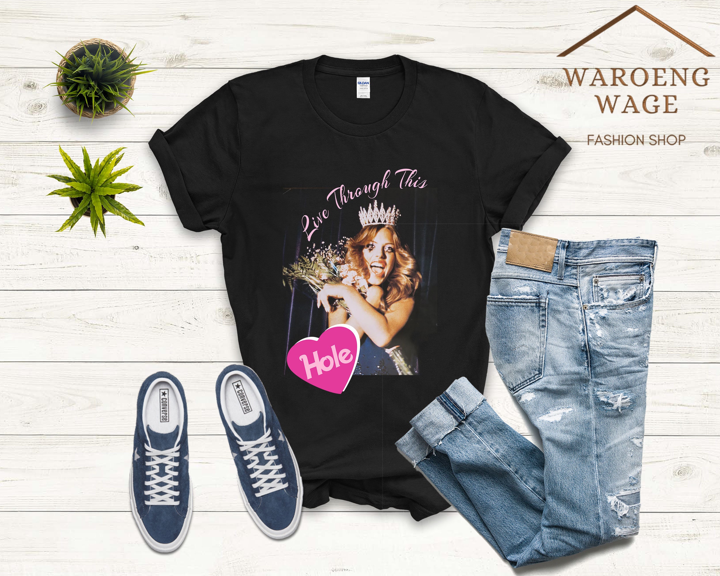 Hole Band Live Through This Tshirt Hole Band Shirt Hole Band Etsy