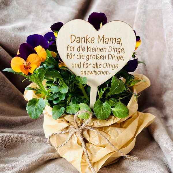 Muttertag Geschenke-Stecker | Blumenstecker | Danke Mama