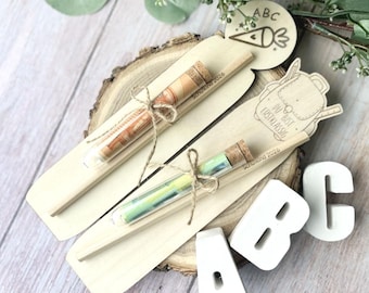 Back-to-school gift, back-to-school gift, gifts for the start of school, small gift for starting school, contents for a school cone, pencil