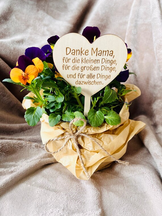 Muttertag Geschenke-Stecker | Blumenstecker | Danke Mama