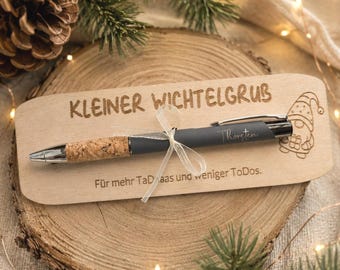 Personalized ballpoint pen, Christmas gifts for employees, small Christmas presents for colleagues, Secret Santa gifts