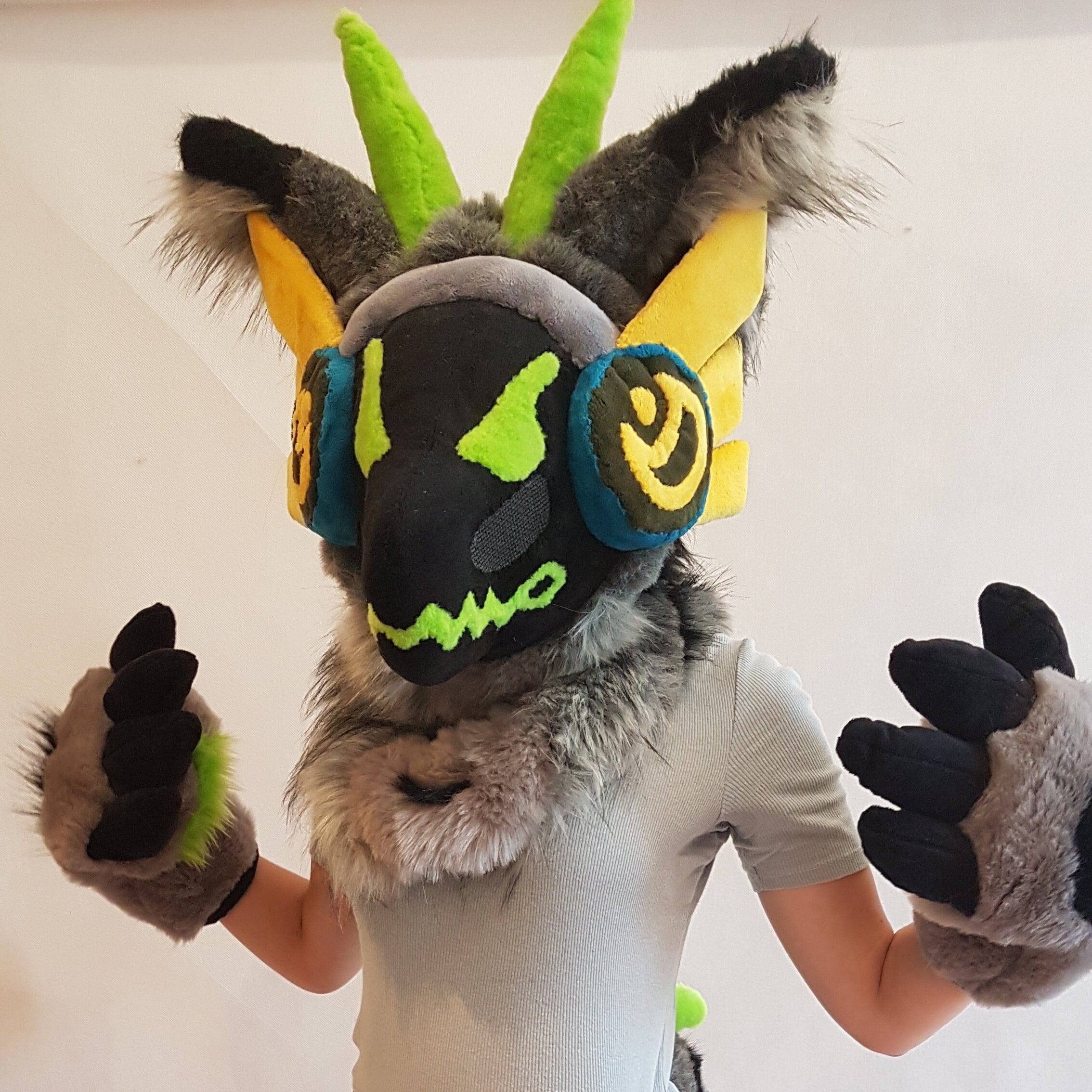 Protogen Fursuit Head WIP #8 + Fursuit Friday