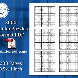 vol 1 printable sudoku game book includes 100 sudoku 9x9 etsy australia