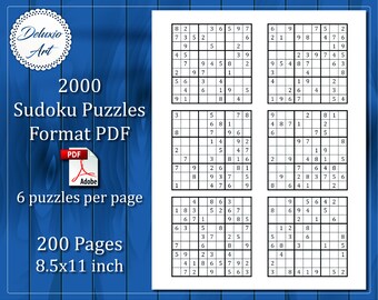 sudoku puzzle etsy