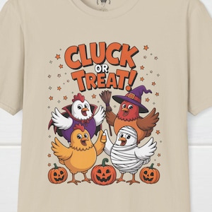 Cluck of Treat! T-Shirt 2, Halloween Shirt, Beef T-Shirt, Halloween Chickens T-Shirt, Funny T-shirt, Spooky Season, Unhinged