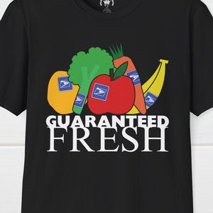 Koszulka pocztowa Guaranteed Fresh - Fresh Fruit, Koszulka listonosza wiejskiego, Koszulka listonosza miejskiego, Koszulka pracownika poczty, Koszulka listonosza pocztowego, Koszulka listonoszki