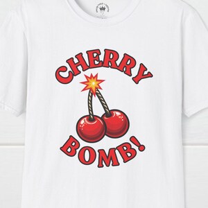 Red Cherry Bomb T-Shirt: Soft Comfy Unisex Tee