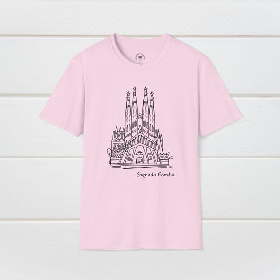 サグラダ・ファミリア Tシャツ：バルセロナ スペイン 落書きアート T
