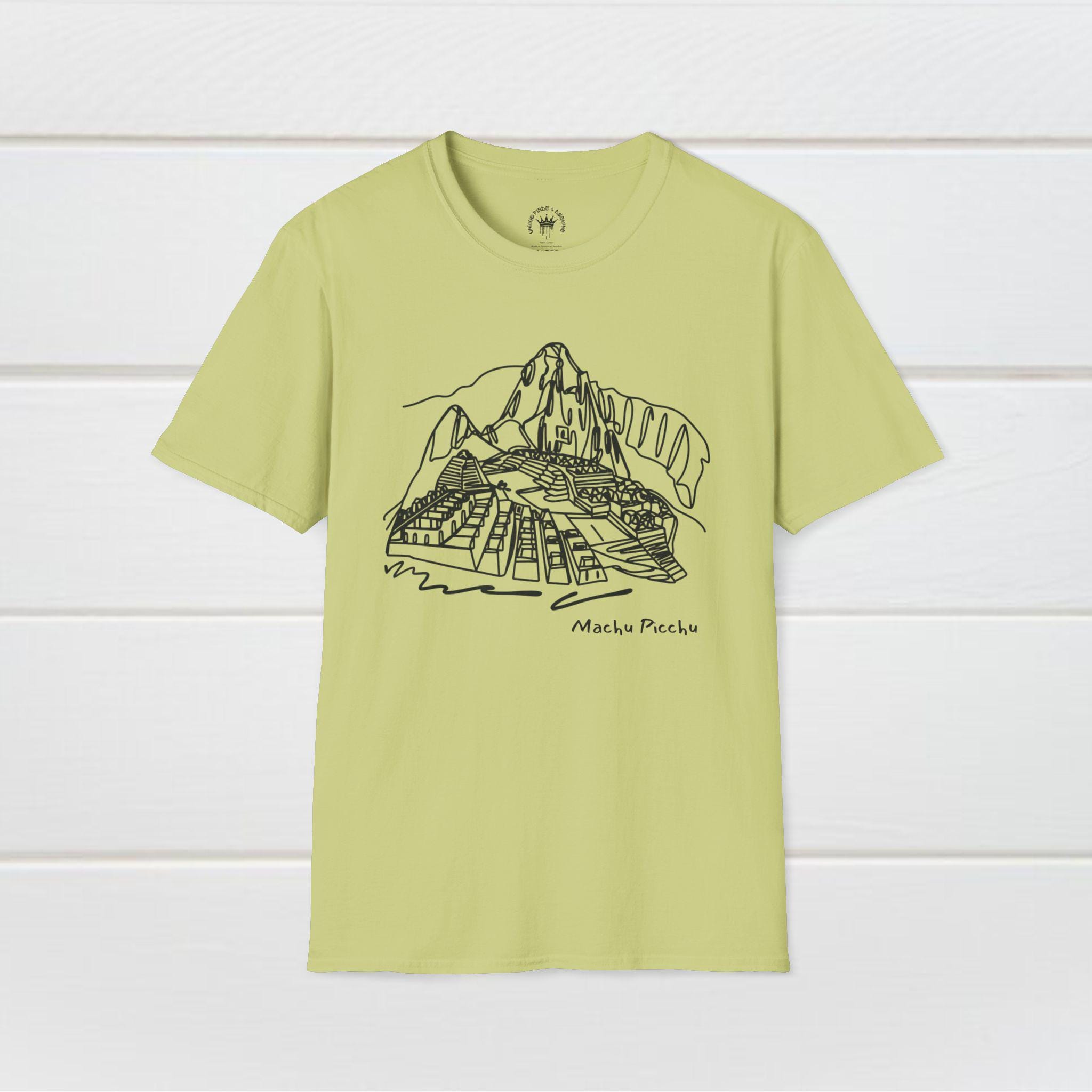 マチュピチュTシャツ：インカの城塞落書きアートTシャツ - Etsy 日本