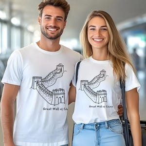 Great Wall of China T-Shirt, Long Wall T-Shirt, Ten-Thousand Mile Long Wall T-Shirt, One of the wonders of the world