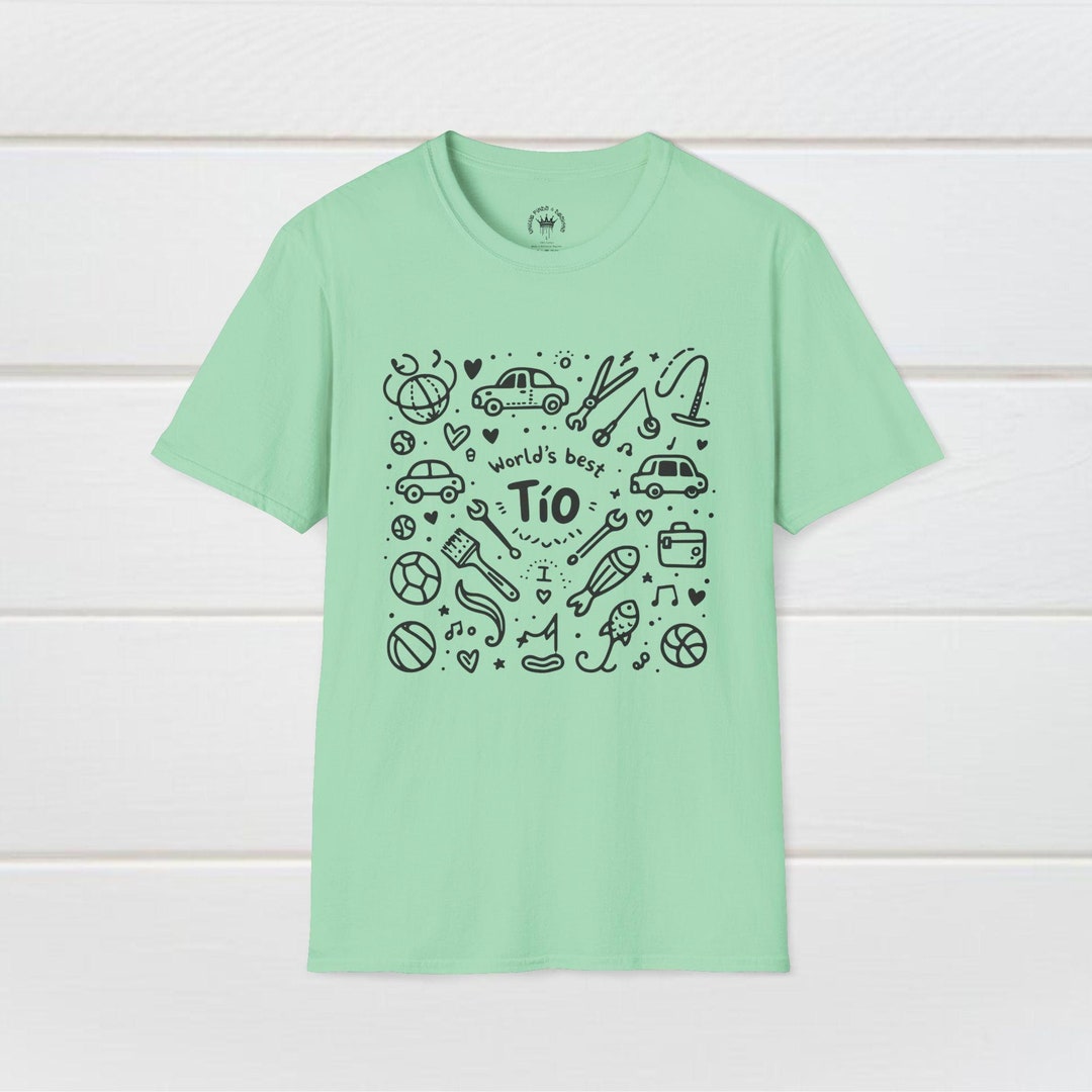T-shirt Humoristique « World's Best Tio » (Meilleur Oncle) - Couleurs Au Choix, Tailles S-5XL, NEUF Avec étiquettes