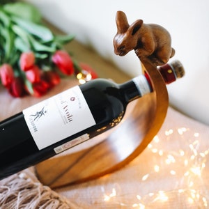 Rabbit Wine Holder Etsy UK