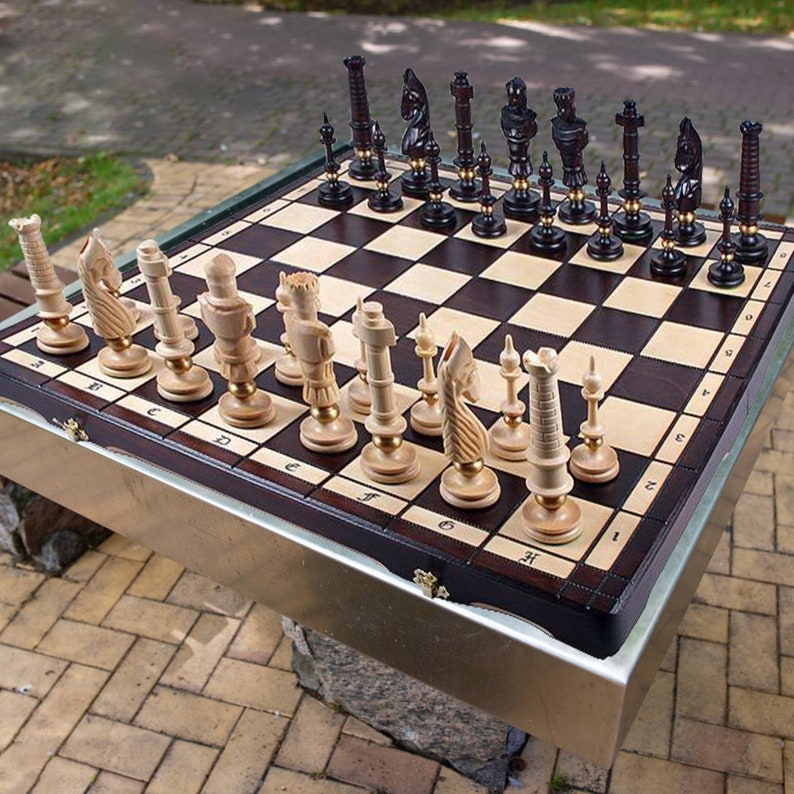 Unique Chess set Royal Lux Luxury Large Chess Set with a board 25.5x12.8x3 650x325x80 мм image 4