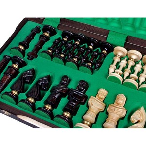 Unique Chess set Royal Lux Luxury Large Chess Set with a board 25.5x12.8x3 650x325x80 мм image 6