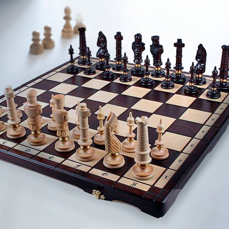 Unique Chess set Royal Lux Luxury Large Chess Set with a board 25.5x12.8x3 650x325x80 мм image 3