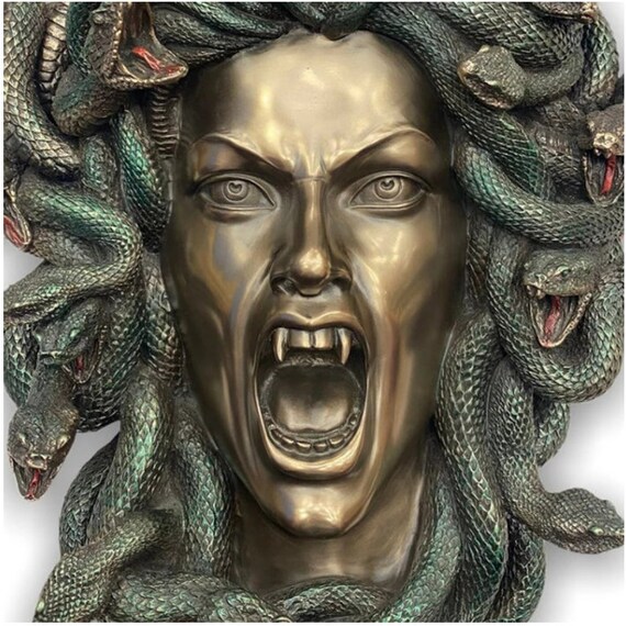 Medusa Wall Statue Greek Mythology Monster Statue-Gothic Myth | Etsy