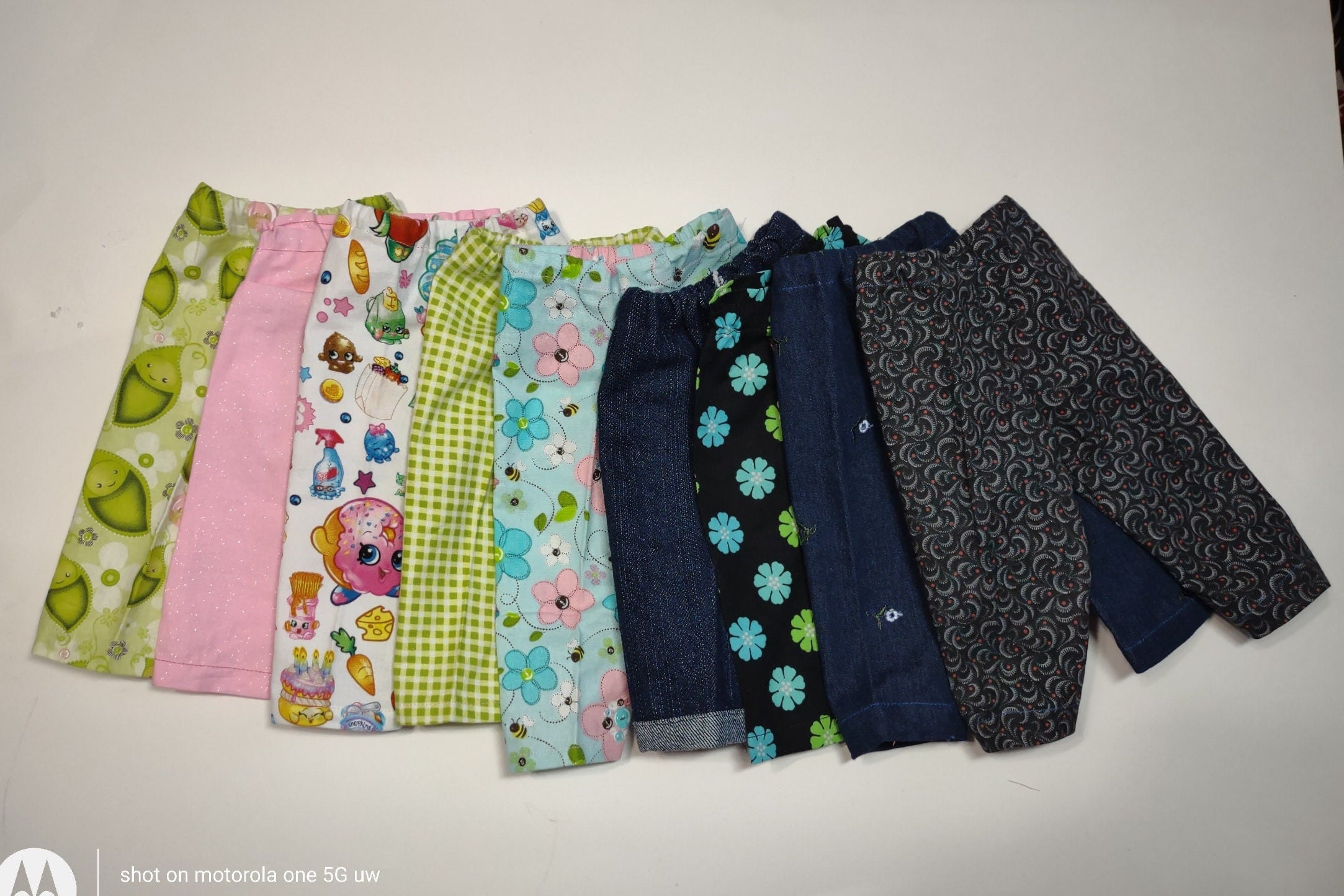Pull-on Pants doll clothes made to fit 18-inch dolls. Made to fit Our Generation, AG, and My Life Girl dolls