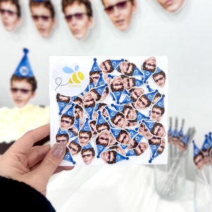 Aangepaste verjaardagsconfetti met gezicht - 20e verjaardagsversieringen / grappige tafeldecoraties 20e verjaardag - gelukkige 21e verjaardag confetti