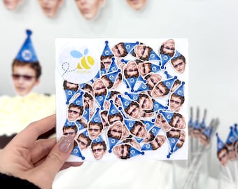 Custom Face Birthday Confetti - 20th Birthday Decorations / Funny 20th Birthday Table Decorations - Happy 21st Birthday Confetti