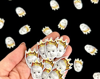Custom Face Confetti -  Notorious Big ONE First Birthday Decor - 1st Birthday Confetti with Crown - Notorious ONE Party