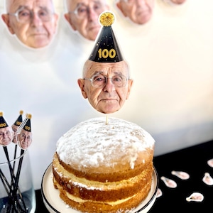 Personalisierte 100 Geburtstag Tortenstecker - Lustige Tischdekoration zum 100. Geburtstag - Happy 101st Party Cake Topper