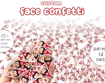 Aangepaste gezicht confetti/30e verjaardagsdecoratie/tafelverstrooiing/grappige verjaardagsdecoratie