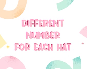 Different number for each hat
