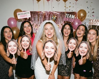 Face on a Stick, Big Head Cutout, Custom Face on a Stick, Bachelorette Fat Head