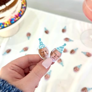 Personalisiertes Gesicht Geburtstagskonfetti - 60.Geburtstag Dekoration / Lustige Tischdekoration zum 60. Geburtstag - Happy 60th Birthday Konfetti